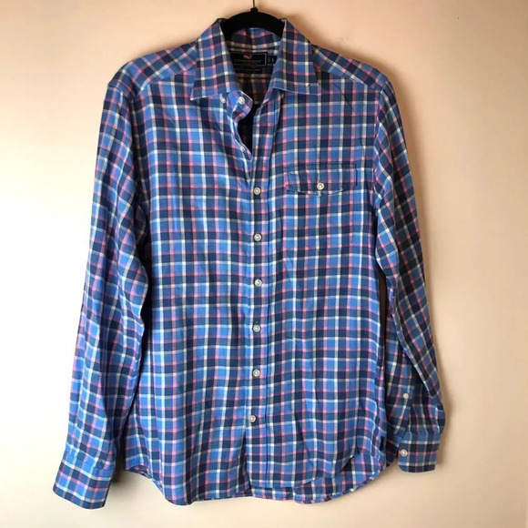 Vineyard Vines | Linen Blend Slim Fit Crosby Shirt - Picture 1 of 6